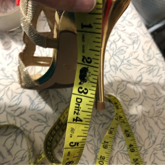 Marc Fisher Womens Open Toe Formal Strappy Sandals, Gold, Size 8 - Picture 11 of 12